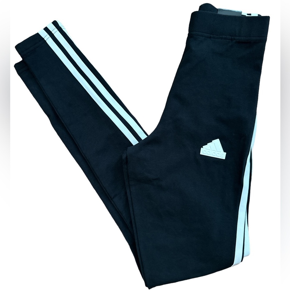 Adidas 3 Stripes Leggings Women’s Size 2XS‎ Long Stripes Activewear HT4713 NWTS